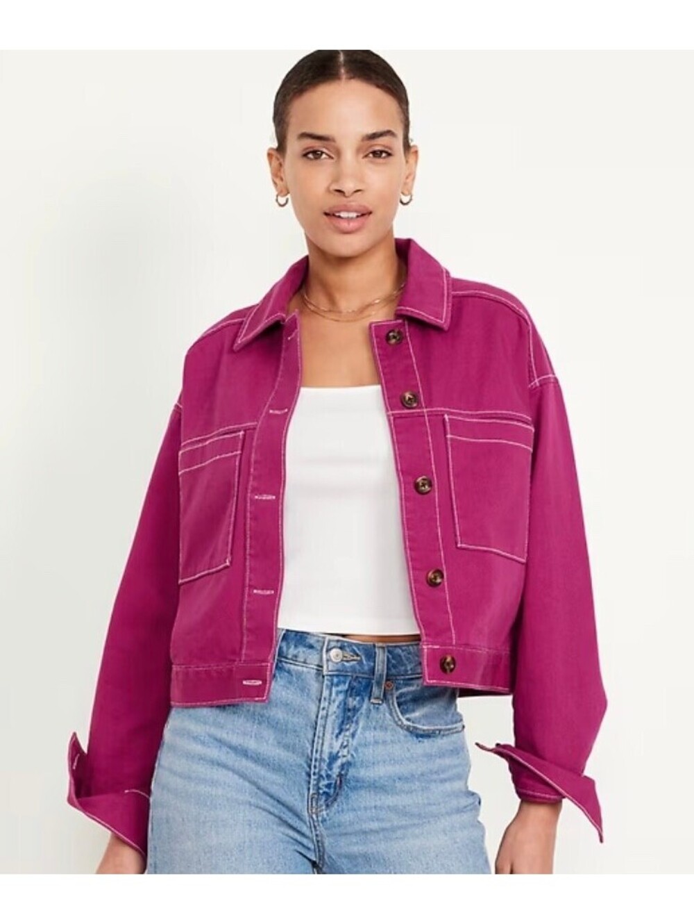 NWT Old Navy 100% Cotton Utility Twill Jacket - SIze M
